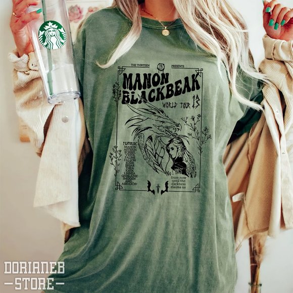 Comfort Colors Manon Blackbeak Throne of Glass Shirt, Merch Rowan Whitethorn Cre - Picture 3 of 7